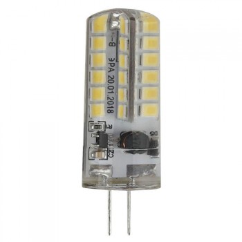 Лампа светодиодная ЭРА G4 3,5W 4000K прозрачная LED JC-3,5W-12V-840-G4 (Россия)