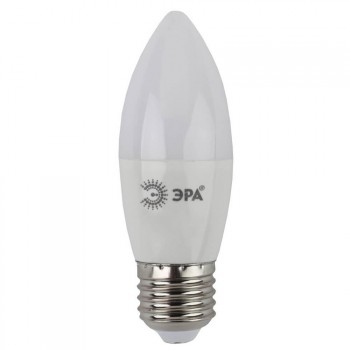 Лампа светодиодная ЭРА E27 10W 4000K матовая ECO LED B35-10W-840-E27 (Россия)