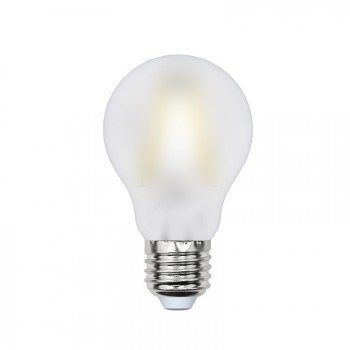 Лампа светодиодная (UL-00000304) E27 8W 3000K шар матовый LED-A60-8W/WW/E27/FR PLS02WH (Китай)