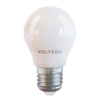 Лампа светодиодная Voltega E27 7W 4000К груша матовая VG2-G45E27cold7W 7053