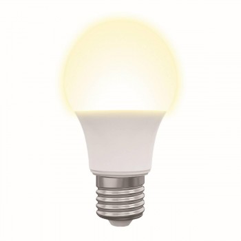 Лампа светодиодная (UL-00005619) Volpe E27 7W 3000K матовая LED-A60-7W/3000K/E27/FR/NR (Китай)