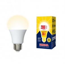 Лампа светодиодная Volpe (UL-00004469) E27 25W 3000K матовая LED-A70-25W/3000K/E27/FR/NR