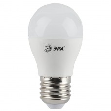 Лампа светодиодная ЭРА E27 5W 2700K шар матовый LED P45-5W-827-E27