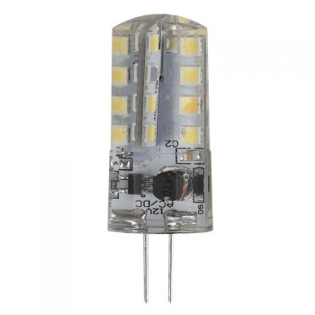 Лампа светодиодная ЭРА G4 3W 4000K прозрачная LED JC-3W-12V-840-G4 (Россия)