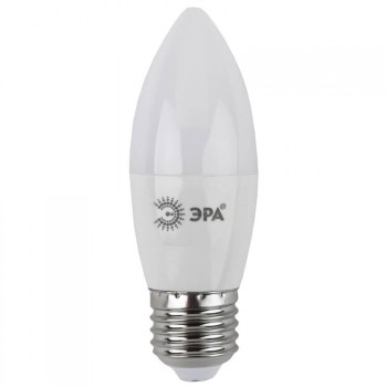Лампа светодиодная ЭРА E27 9W 6000K матовая LED B35-9W-860-E27 (Россия)