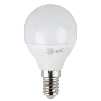 Лампа светодиодная ЭРА E14 7W 2700K матовая LED P45-7W-827-E14