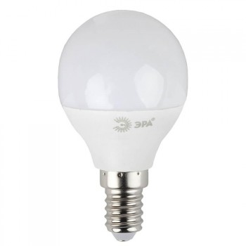Лампа светодиодная ЭРА E14 7W 2700K матовая LED P45-7W-827-E14 (Россия)