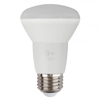 Лампа светодиодная ЭРА E27 8W 2700K матовая ECO LED R63-8W-827-E27 (Россия)