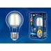 Лампа светодиодная филаментная E27 10W 3000K груша прозрачная LED-A60-10W/WW/E27/CL PLS02WH (Китай)