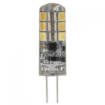 Лампа светодиодная ЭРА G4 1,5W 2700K прозрачная LED JC-1,5W-12V-827-G4 (Россия)
