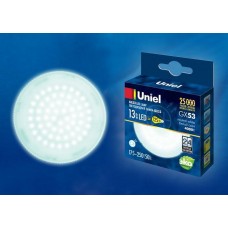 Лампа светодиодная Uniel (UL-00003723) GX53 13W 4000K матовая LED-GX53-13W/NW/GX53/FR PLZ01WH