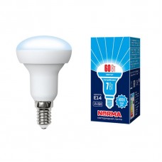 Лампа светодиодная Volpe (UL-00003844) E14 7W 4000K матовая LED-R50-7W/NW/E14/FR/NR