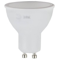 Лампа светодиодная ЭРА GU10 6W 2700K матовая LED MR16-6W-827-GU10