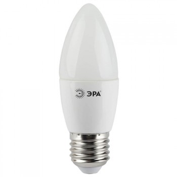Лампа светодиодная ЭРА E27 7W 2700K матовая LED B35-7W-827-E27 (Россия)