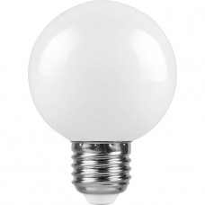 Лампа светодиодная Feron E27 3W 2700K Шар Матовая LB-371 25903