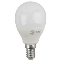 Лампа светодиодная ЭРА E14 10W 2700K матовая ECO LED P45-10W-827-E14