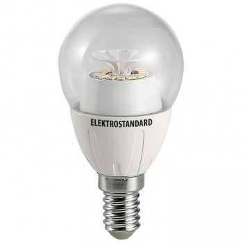 Лампа светодиодная Classic 14SMD E14 5W 4200K шар прозрачный 4690389054761 (Китай)