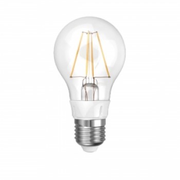 Лампа светодиодная (UL-00000198) E27 8W 3000K груша прозрачная LED-A60-8W/WW/E27/CL (Китай)