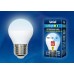 Лампа светодиодная (UL-00002378) E27 6W 4000K шар матовый LED-G45-6W/NW/E27/FR/MB PLM11WH (Китай)