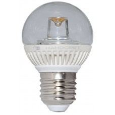 Лампа светодиодная Наносвет E27 5W 2700K шар прозрачный LC-GCL-5/E27/827 L141
