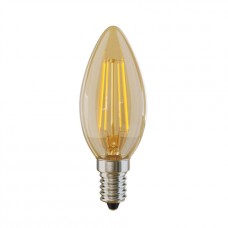 Лампа светодиодная Voltega E14 4W 2800К свеча золотая VG10-C3E14warm4W-F 5482