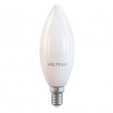 Лампа светодиодная Voltega E14 10W 4000К свеча матовая VG2-C37E14warm10W 7065