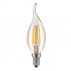 Лампа светодиодная Elektrostandard E14 5W 3300K свеча на ветру прозрачная 4690389085901