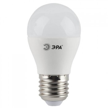 Лампа светодиодная ЭРА E27 5W 4000K матовая LED P45-5W-840-E27 (Россия)