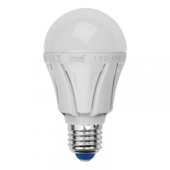 Лампа светодиодная диммируемая (UL-00000687) E27 11W 3000K шар матовый LED-A60-11W/WW/E27/FR/DIM (Китай)