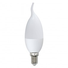 Лампа светодиодная Volpe (UL-00000308) E14 6W 3000K свеча на ветру матовая LED-CW37-6W/WW/E14/FR/O