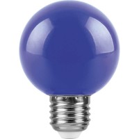 Лампа светодиодная Feron E27 3W синий Шар Матовая LB-37125906