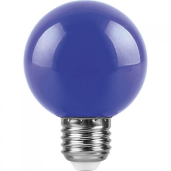 Лампа светодиодная Feron E27 3W синий Шар Матовая LB-37125906 (Россия)