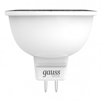 Лампа светодиодная Gauss GU5.3 6,5W 3000К матовая 1013517 (РОССИЯ)