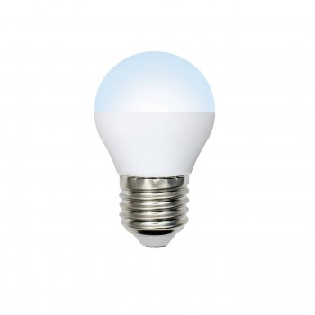 Лампа светодиодная (10216) E27 6W 4500K шар матовый LED-G45-6W/NW/E27/FR/O (Китай)