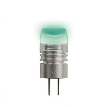 Лампа светодиодная (05858) G4 0,8W капсульная прозрачная LED-JC-12/0,8W/GREEN/G4 (Китай)