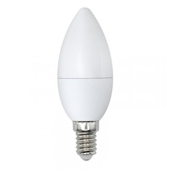 Лампа светодиодная (UL-00003804) E14 9W 3000K матовая LED-C37-9W/WW/E14/FR/NR (Китай)