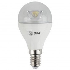 Лампа светодиодная ЭРА E14 7W 2700K шар прозрачный LED P45-7W-827-E14-Clear