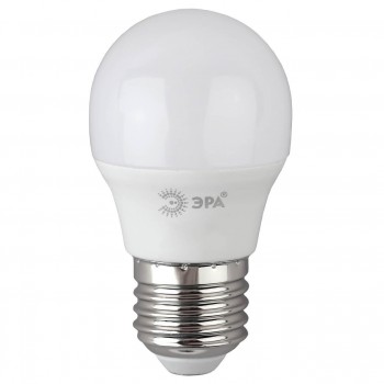 Лампа светодиодная ЭРА E27 10W 6500K матовая P45-10W-865-E27 R Б0045355 (РОССИЯ)