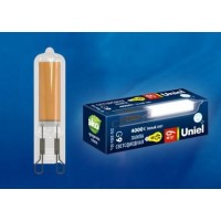 Лампа светодиодная Uniel (UL-00005058) G9 6W 4000K прозрачная LED-JCD-6W/4000K/G9/CL GLZ08TR