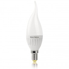 Лампа светодиодная Voltega E14 6W 2800К свеча на ветру матовая VG1-CW2E14warm6W-C 5719