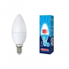 Лампа светодиодная Volpe (UL-00003811) E14 11W 4000K матовая LED-C37-11W/NW/E14/FR/NR