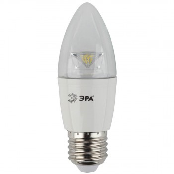 Лампа светодиодная ЭРА E27 7W 4000K прозрачная LED B35-7W-840-E27-Clear (Россия)