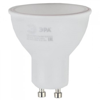 Лампа светодиодная ЭРА GU10 5W 2700K матовая ECO LED MR16-5W-827-GU10 (Россия)