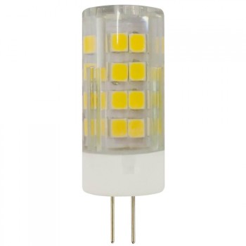 Лампа светодиодная ЭРА G4 5W 4000K прозрачная LED JC-5W-220V-CER-840-G4 (Россия)