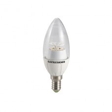 Лампа светодиодная Elektrostandard E14 4W 6500K свеча прозрачная 4690389054563