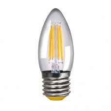 Лампа светодиодная Voltega E27 4W 4000К свеча прозрачная VG10-C1E27cold4W-F 8335