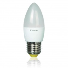 Лампа светодиодная Voltega E27 5.4W 2800К свеча матовая VG3-C2E27warm6W 4716