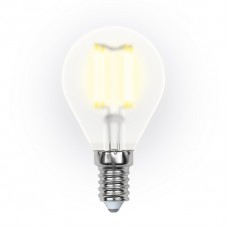 Лампа светодиодная Uniel (UL-00000303) E14 6W 3000K шар матовый LED-G45-6W/WW/E14/FR PLS02WH