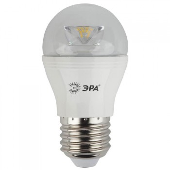 Лампа светодиодная ЭРА E27 7W 2700K прозрачная LED P45-7W-827-E27-Clear (Россия)