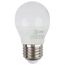 Лампа светодиодная ЭРА E27 6W 4000K шар матовый ECO LED P45-6W-840-E27